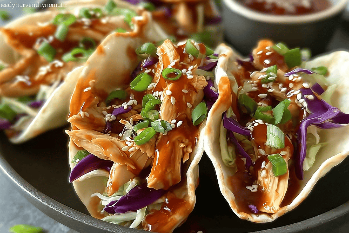Crispy Chicken Wonton Tacos