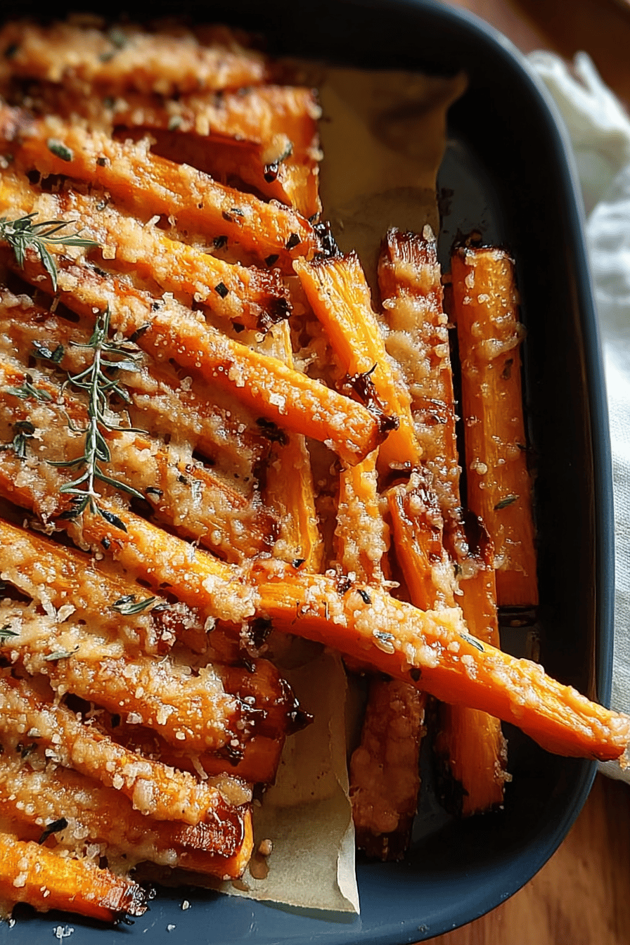 Parmesan Carrots With Crispy Cheesy Crust Recipe 6 Crispy Parmesan Carrots