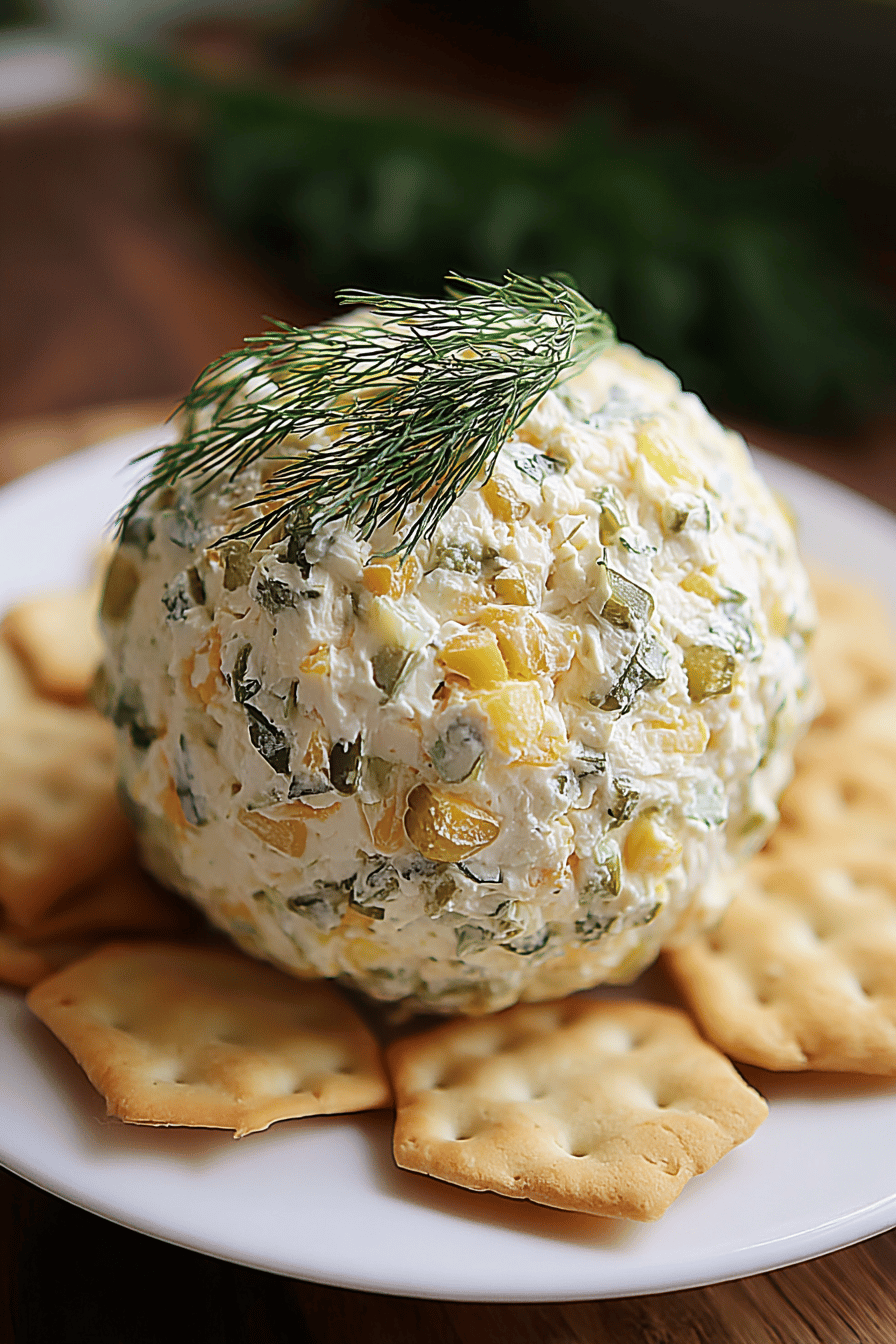 Dill Pickle Cheese Ball Recipe With Creamy Cheese And Tangy Pickles 6 Dill Pickle Cheeseball