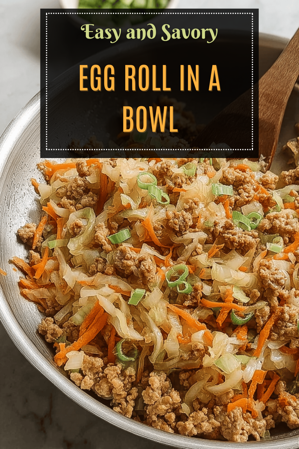 Egg Roll In A Bowl Recipe With Simple Ingredients And Quick Preparation 7 Egg Roll In A Bowl