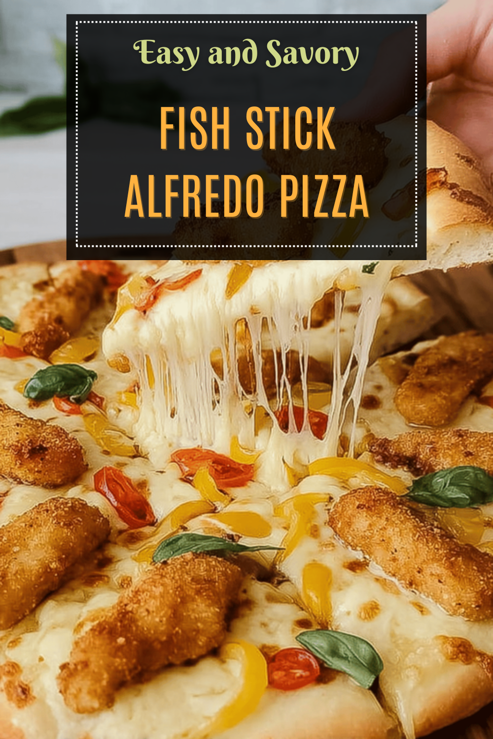 Fish Stick Alfredo Pizza Recipe With Creamy Sauce And Crispy Toppings 7 Fish Stick Alfredo Pizza