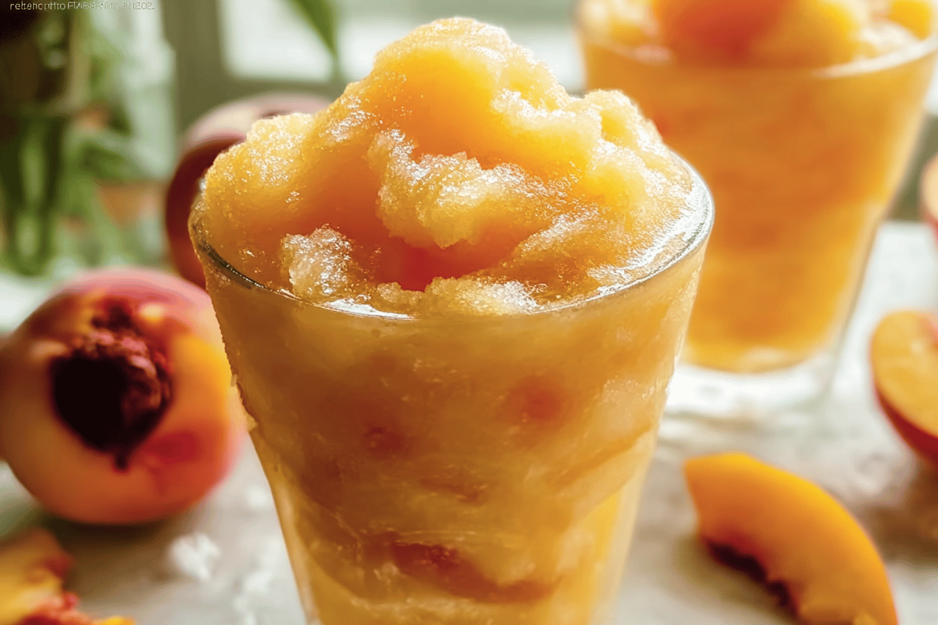 Frozen Peach Slush