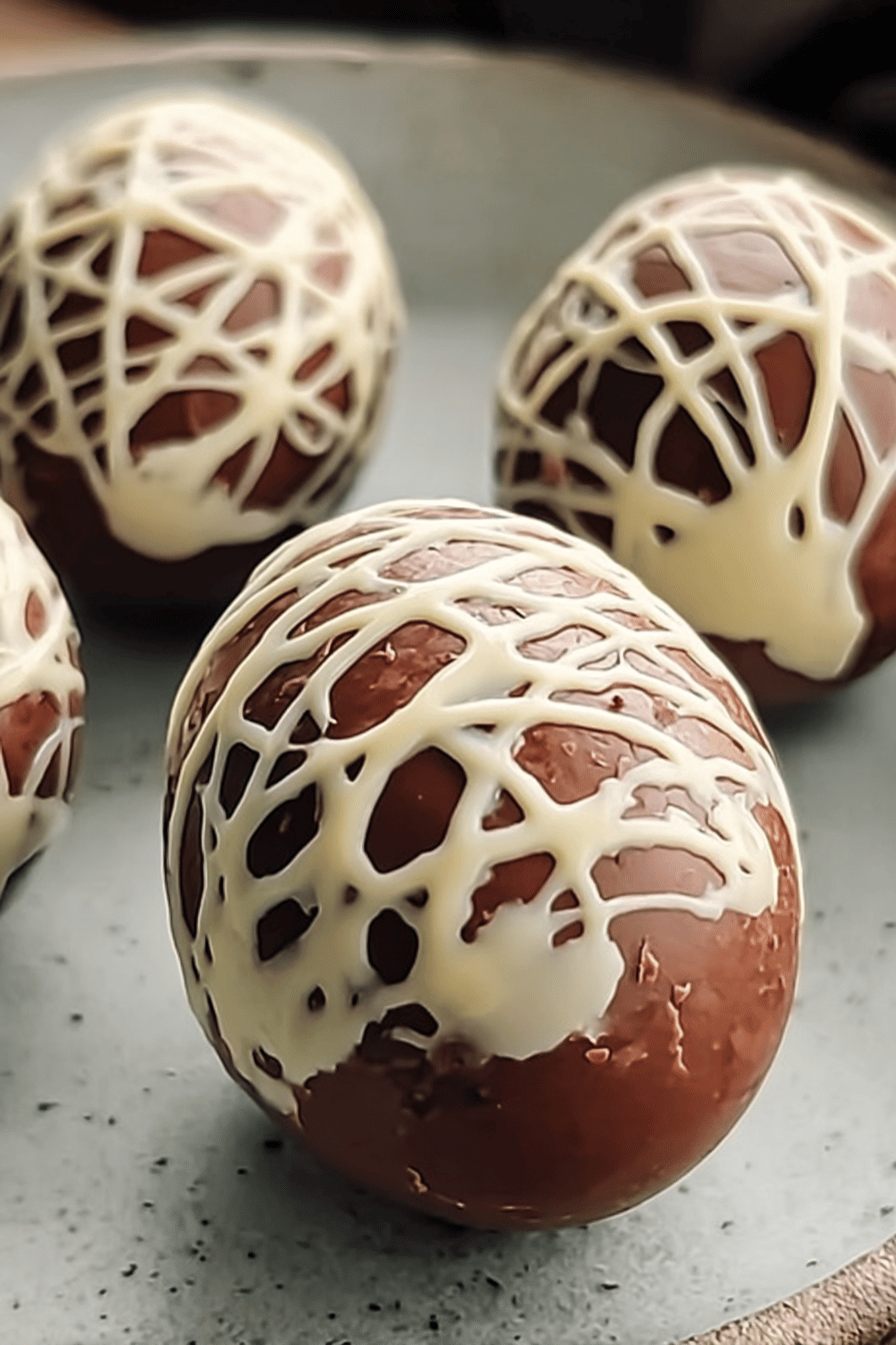 Fudge Filled Easter Eggs