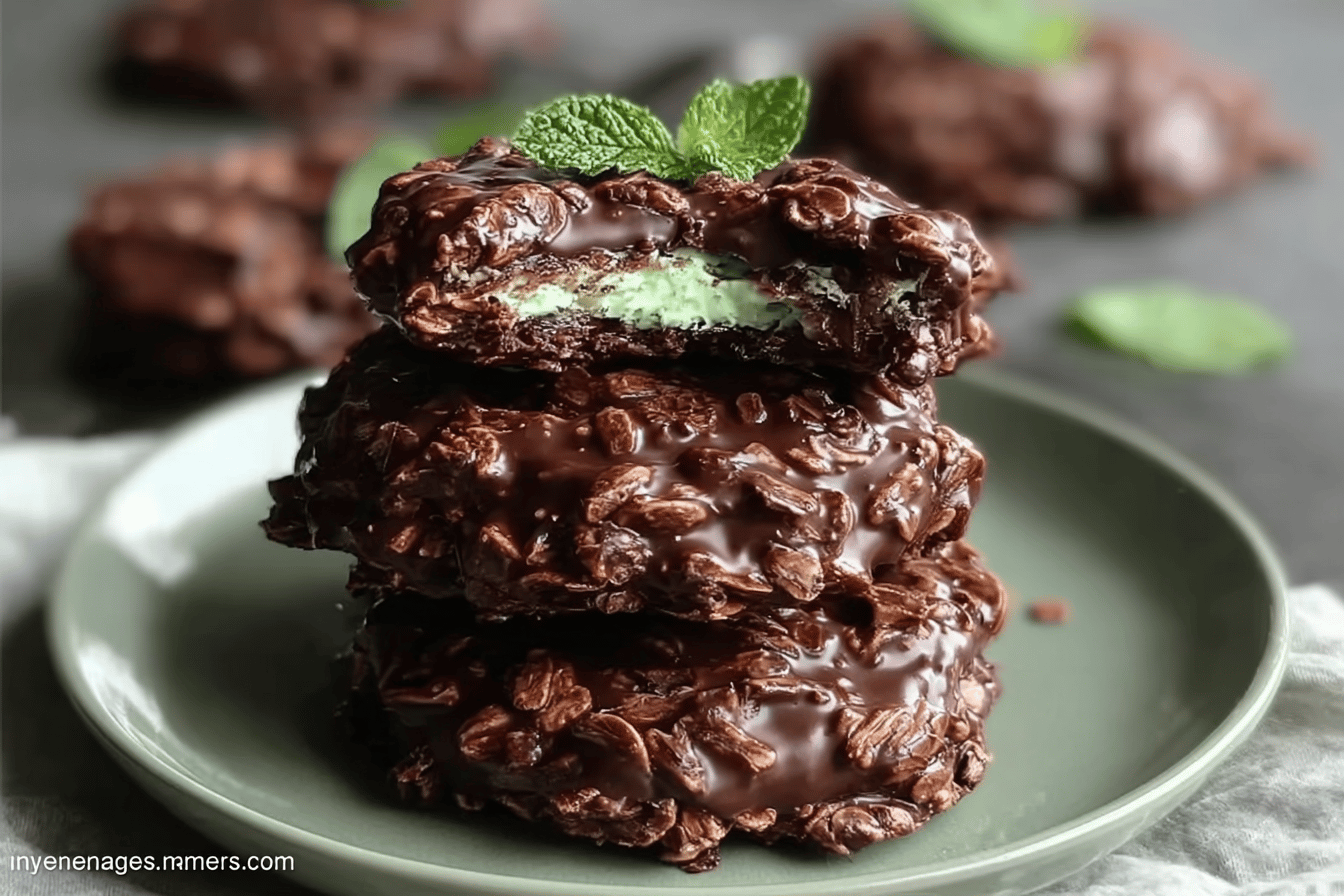 Fudgy Mint Chocolate No-Bake Cookies Recipe For Quick Treats 7 Fudgy Mint Chocolate No Bake Cookies