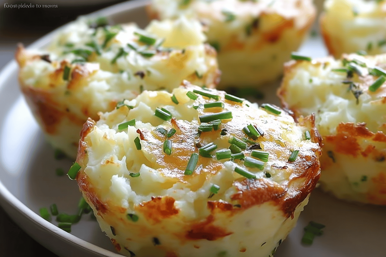 Garlic Chive Mashed Potato Puffin Muffins Recipe 7 Garlic Chive Mashed Potato Puffins