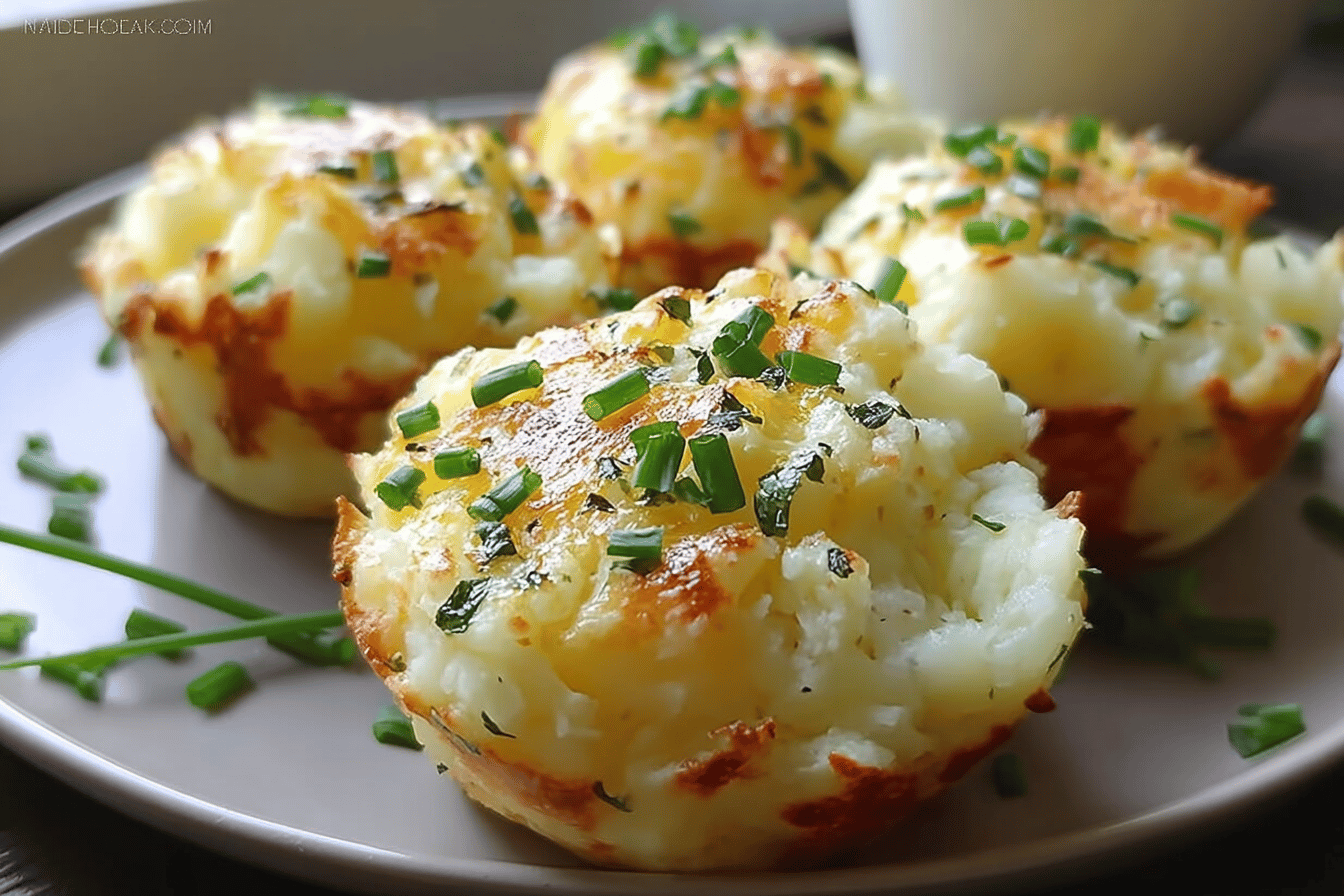 Garlic Chive Mashed Potato Puffin Muffins Recipe 6 Garlic Chive Mashed Potato Puffins