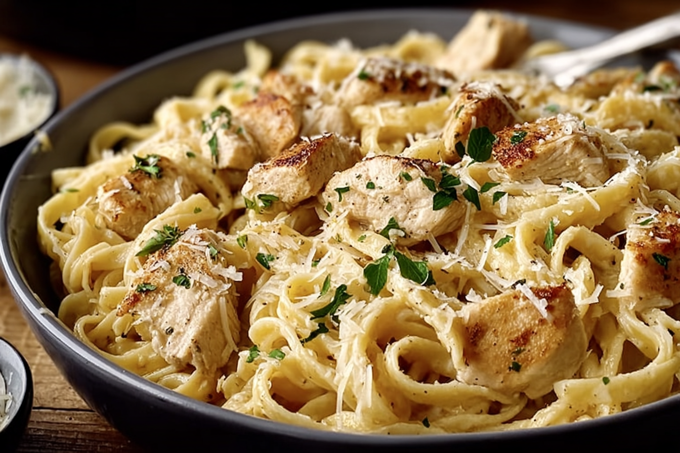 Crockpot Parmesan Garlic Chicken Pasta Recipe For Easy Weeknight Meals 6 Garlic Parmesan Chicken Pasta
