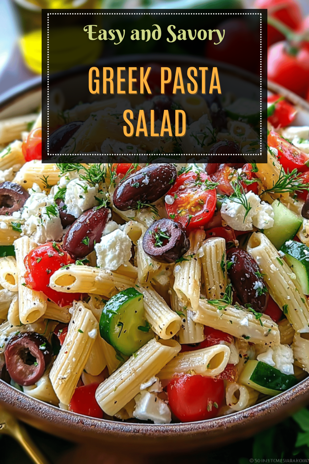 Easy Greek Pasta Salad With Fresh Vegetables And Tangy Dressing 7 Greek Pasta Salad