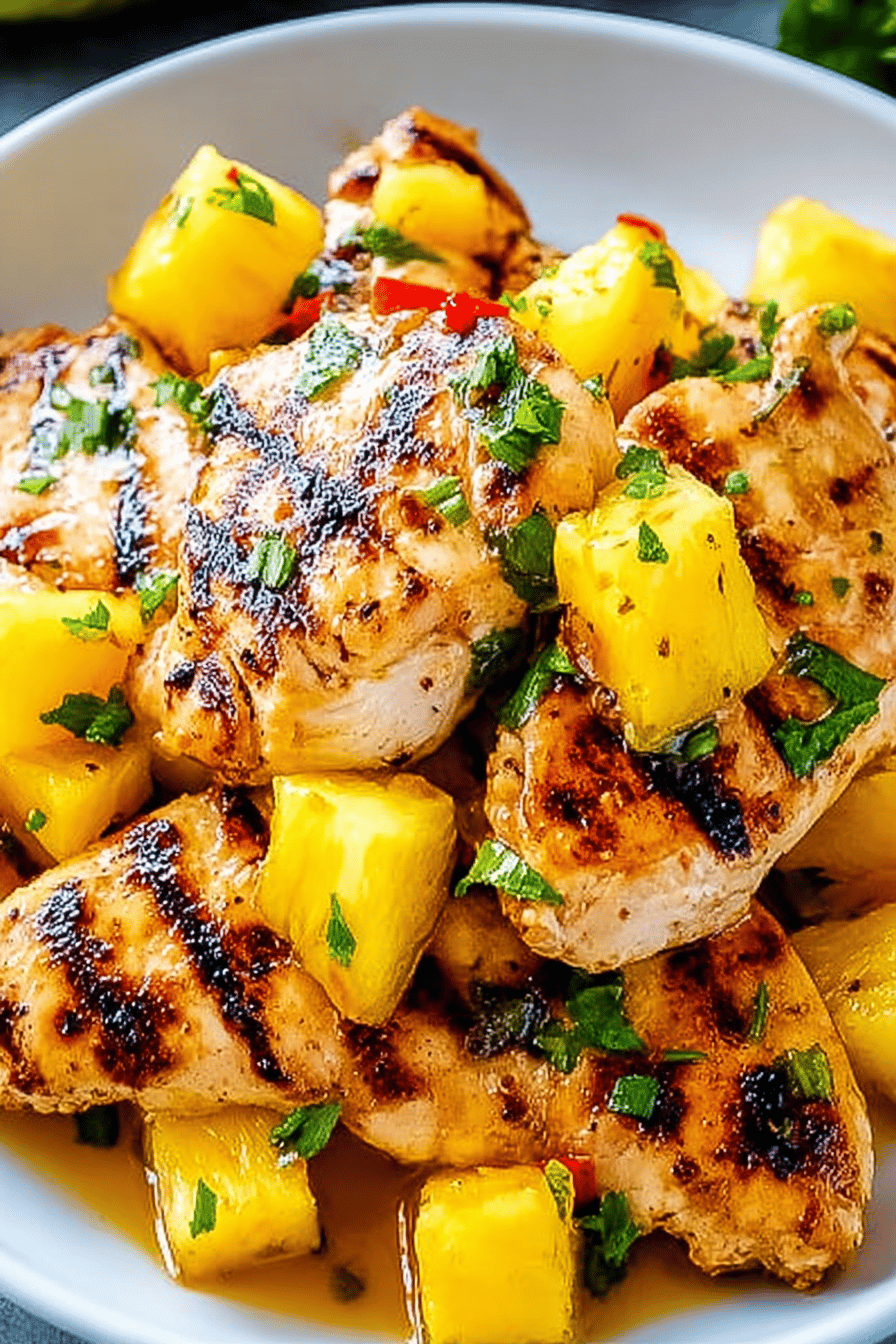 Grilled Mango Pineapple Chicken With Sweet Tropical Flavors 6 Grilled Mango Pineapple Chicken