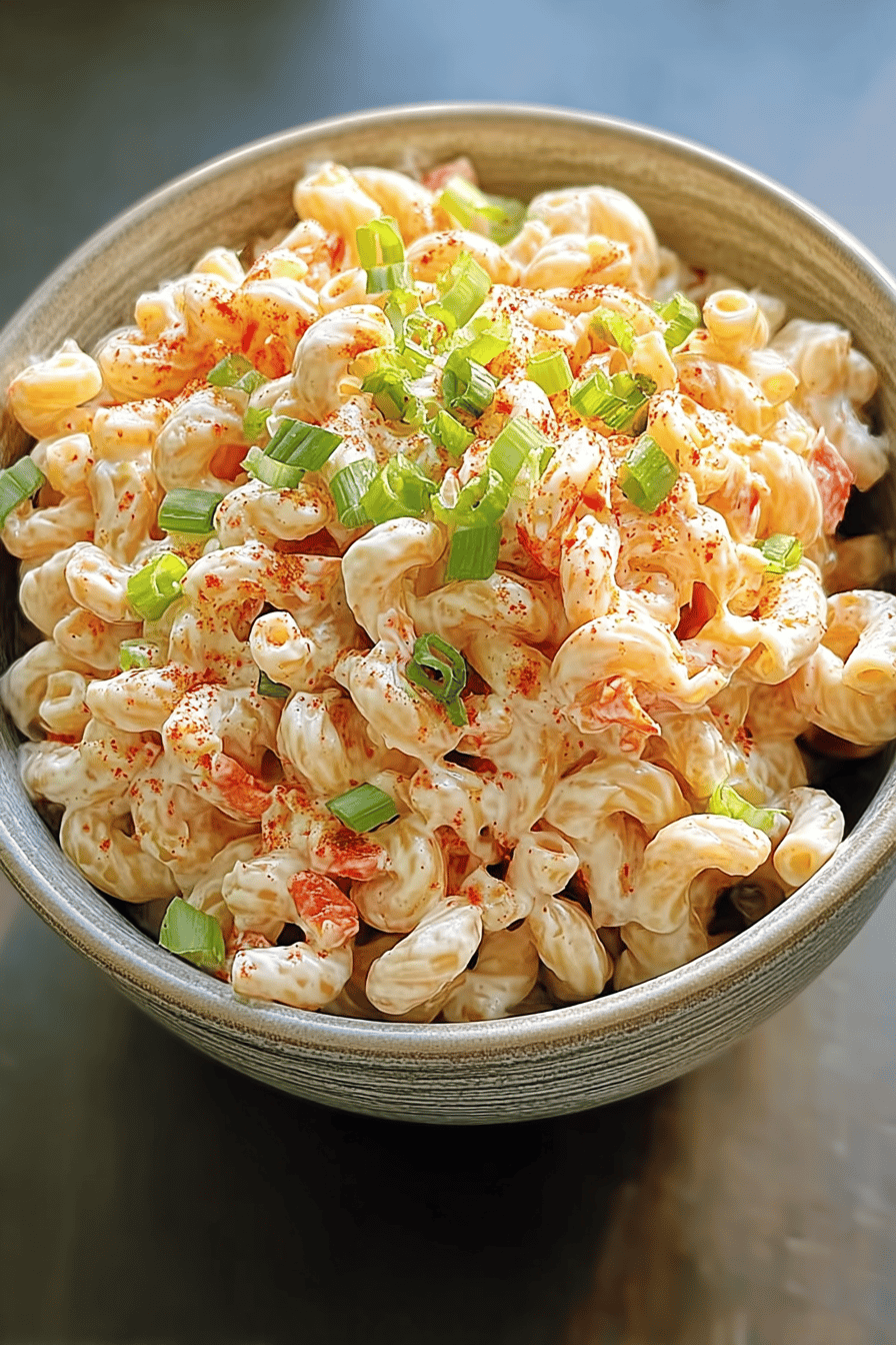 Hawaiian Bbq Macaroni Salad