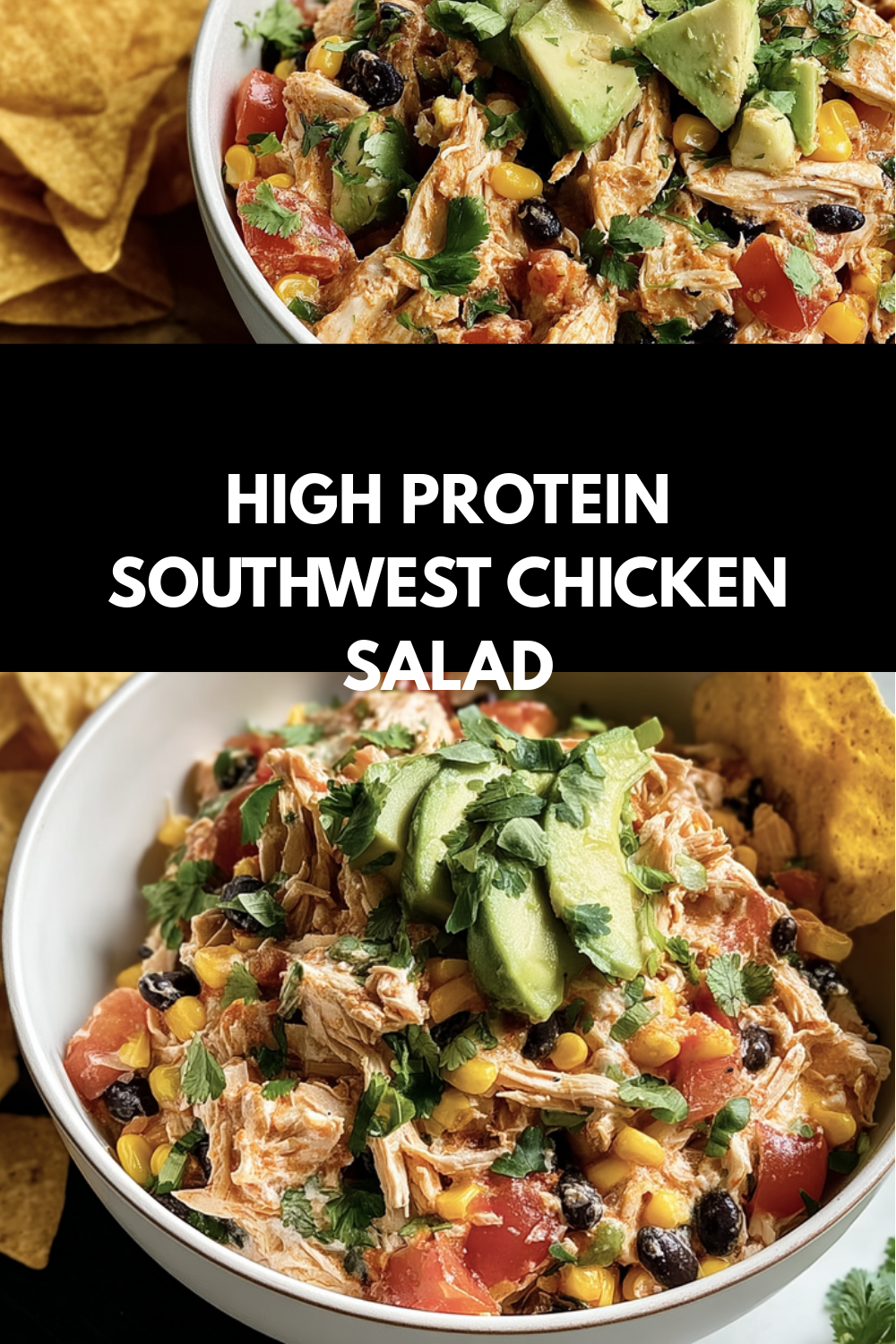 Southwestern Chicken Salad With Fresh Vegetables And Zesty Dressing 7 High Protein Southwest Chicken Salad