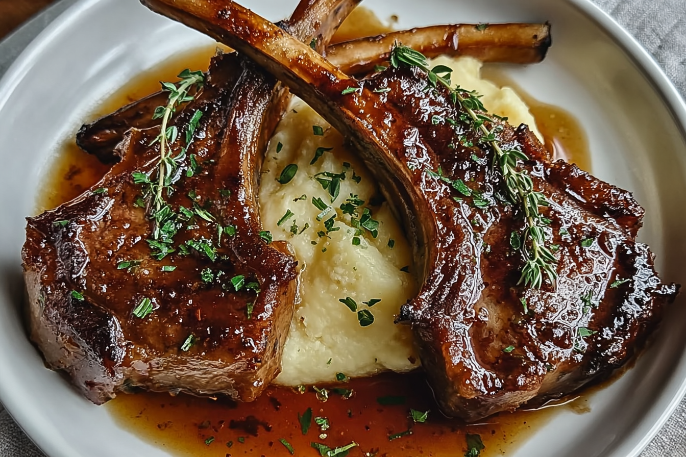 Honey Garlic Glazed Lamb Chops