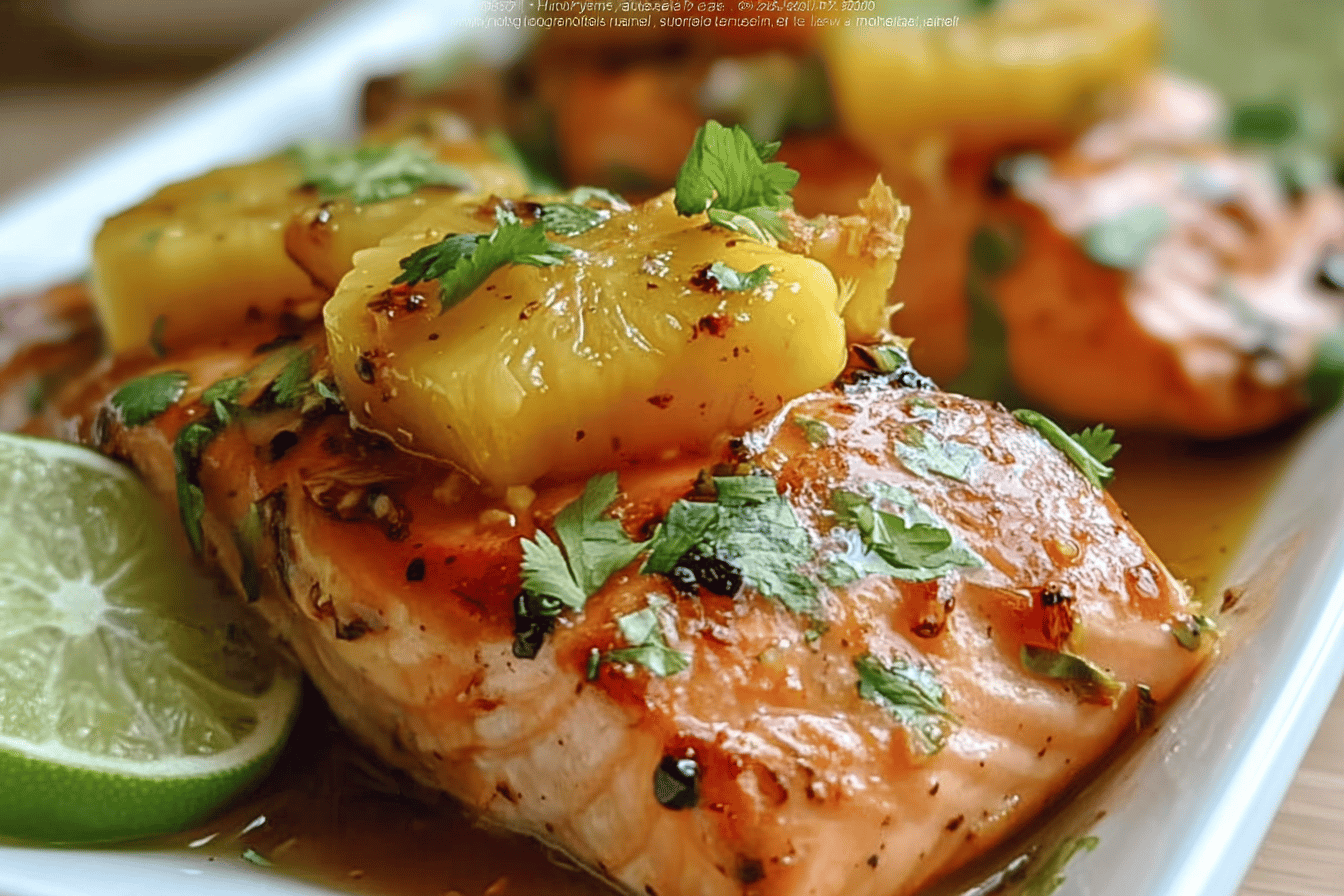 Honey Pineapple Salmon