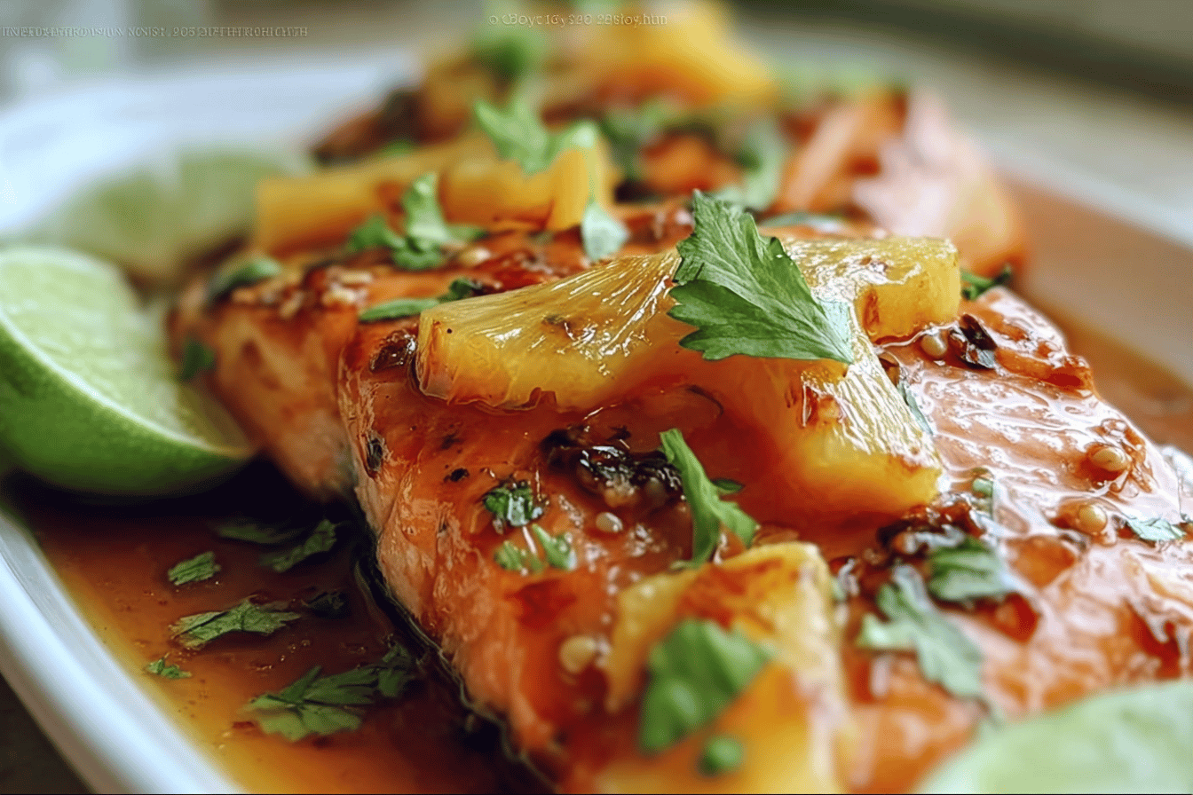 Honey Pineapple Salmon