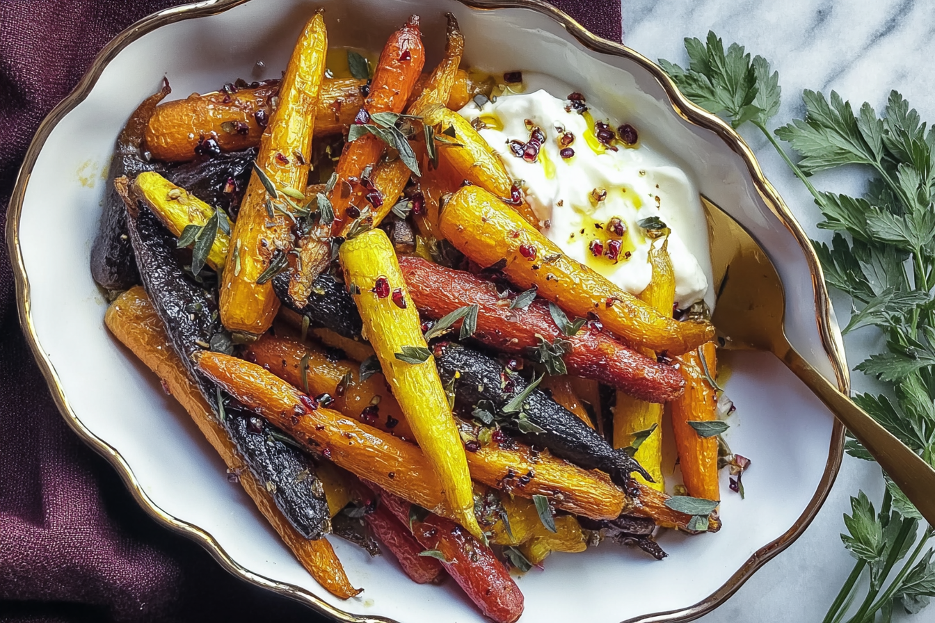 Honey Glazed Roasted Rainbow Carrots Recipe For Sweet And Tender Flavor 6 Honey Roasted Rainbow Carrots