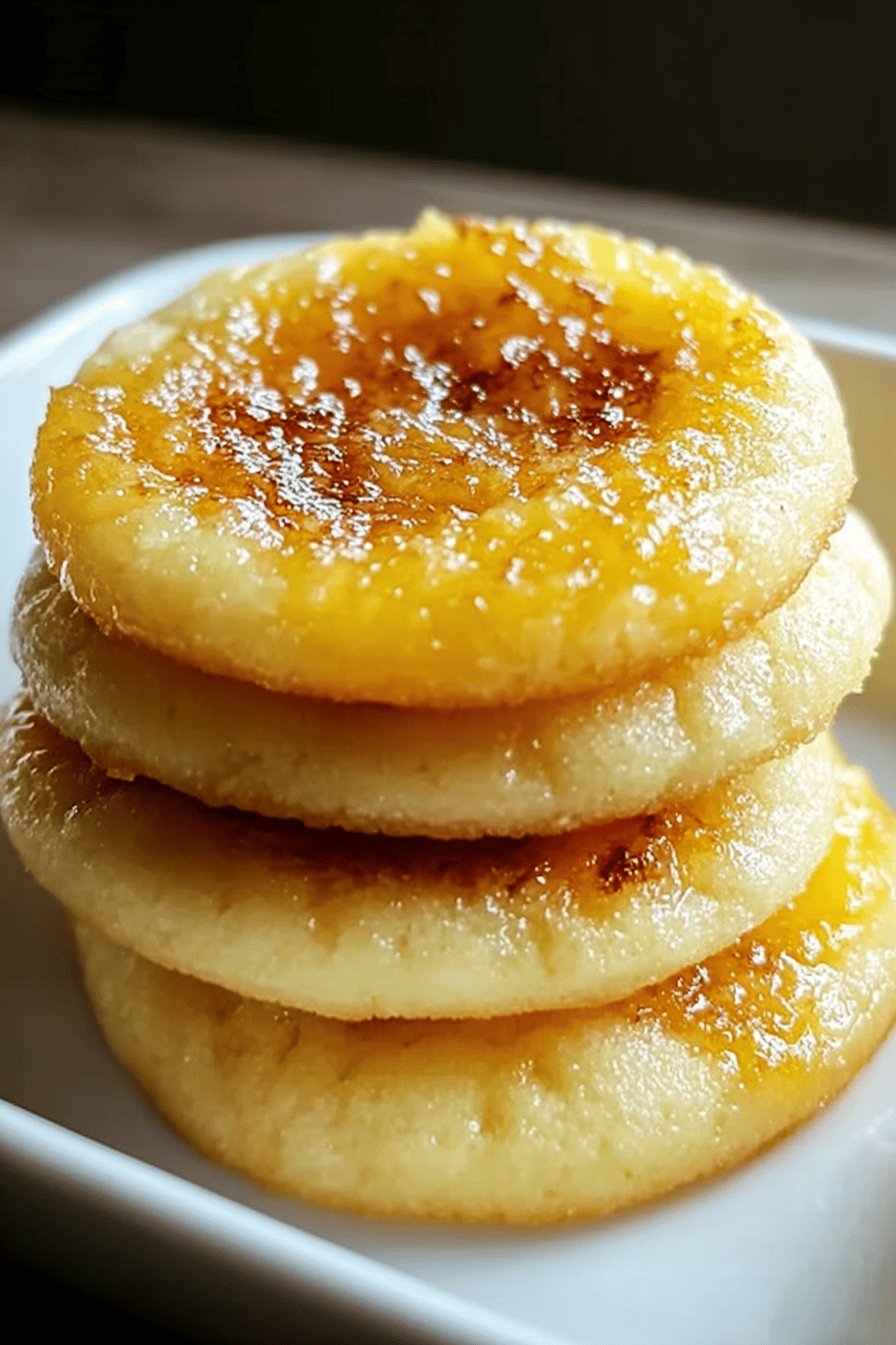 Lemon Curd Brulee Cookies