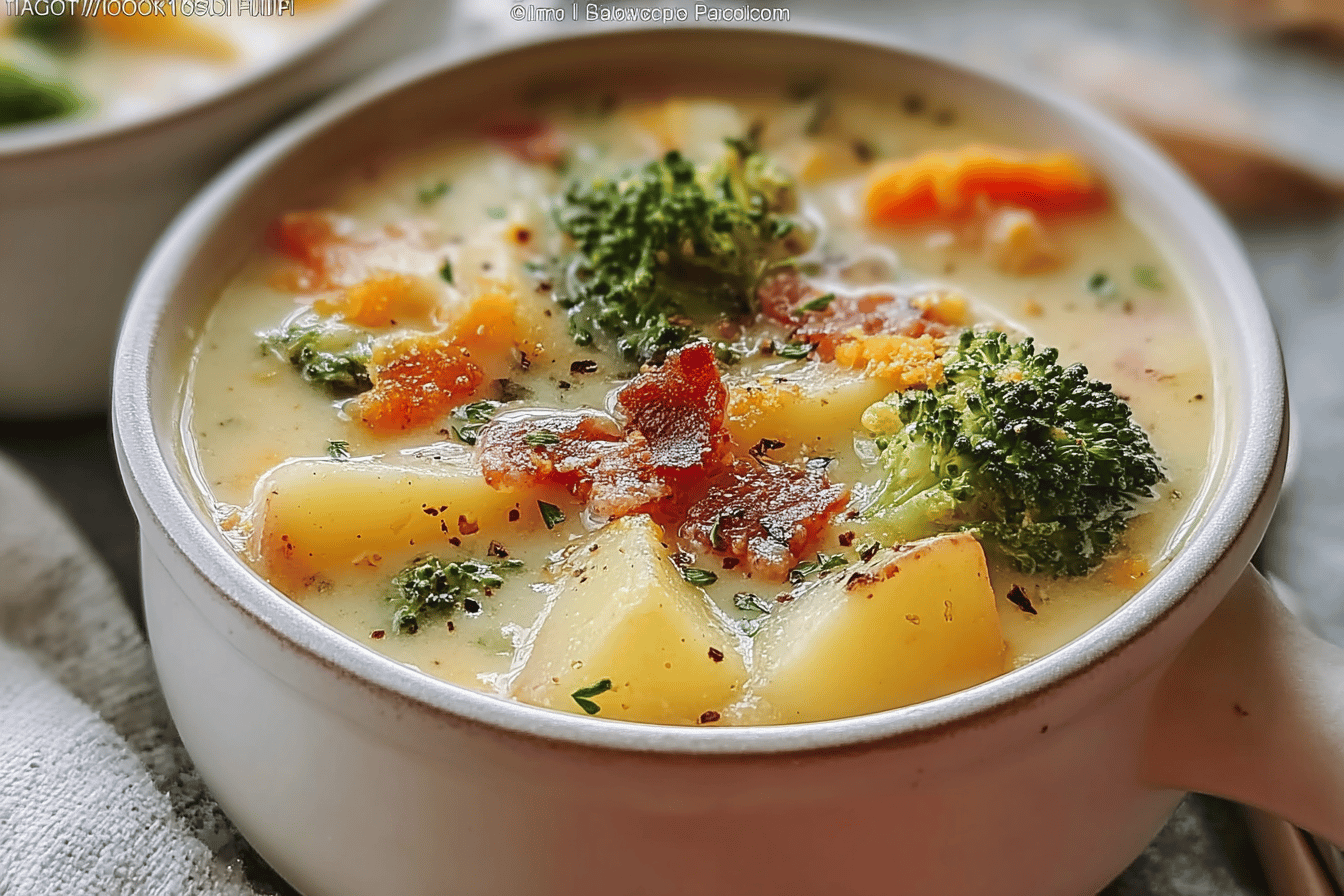 Loaded Broccoli Potato Soup