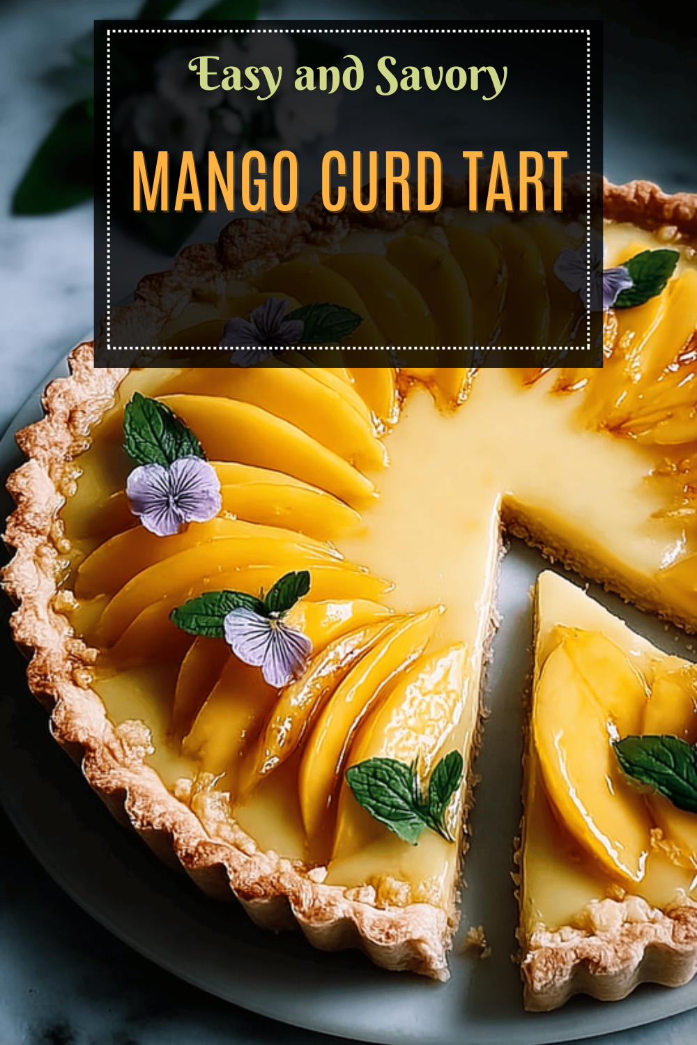 Mango Curd Tart