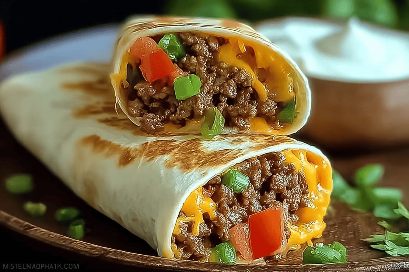 Nacho Cheese Beef Wrap