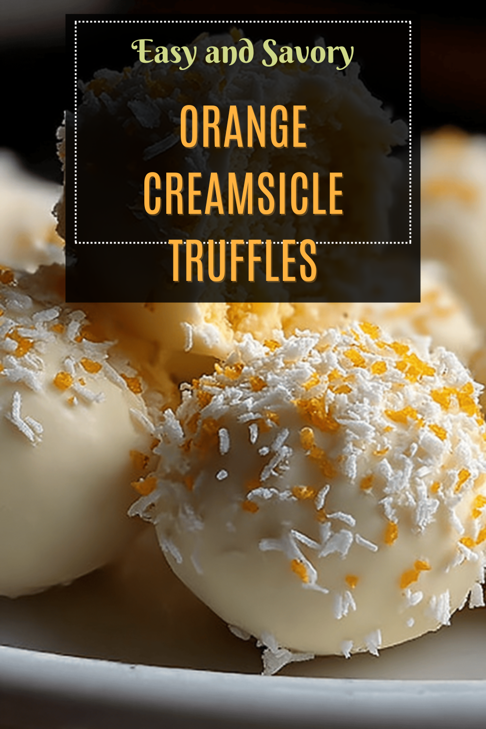 Orange Creamsicle Truffles