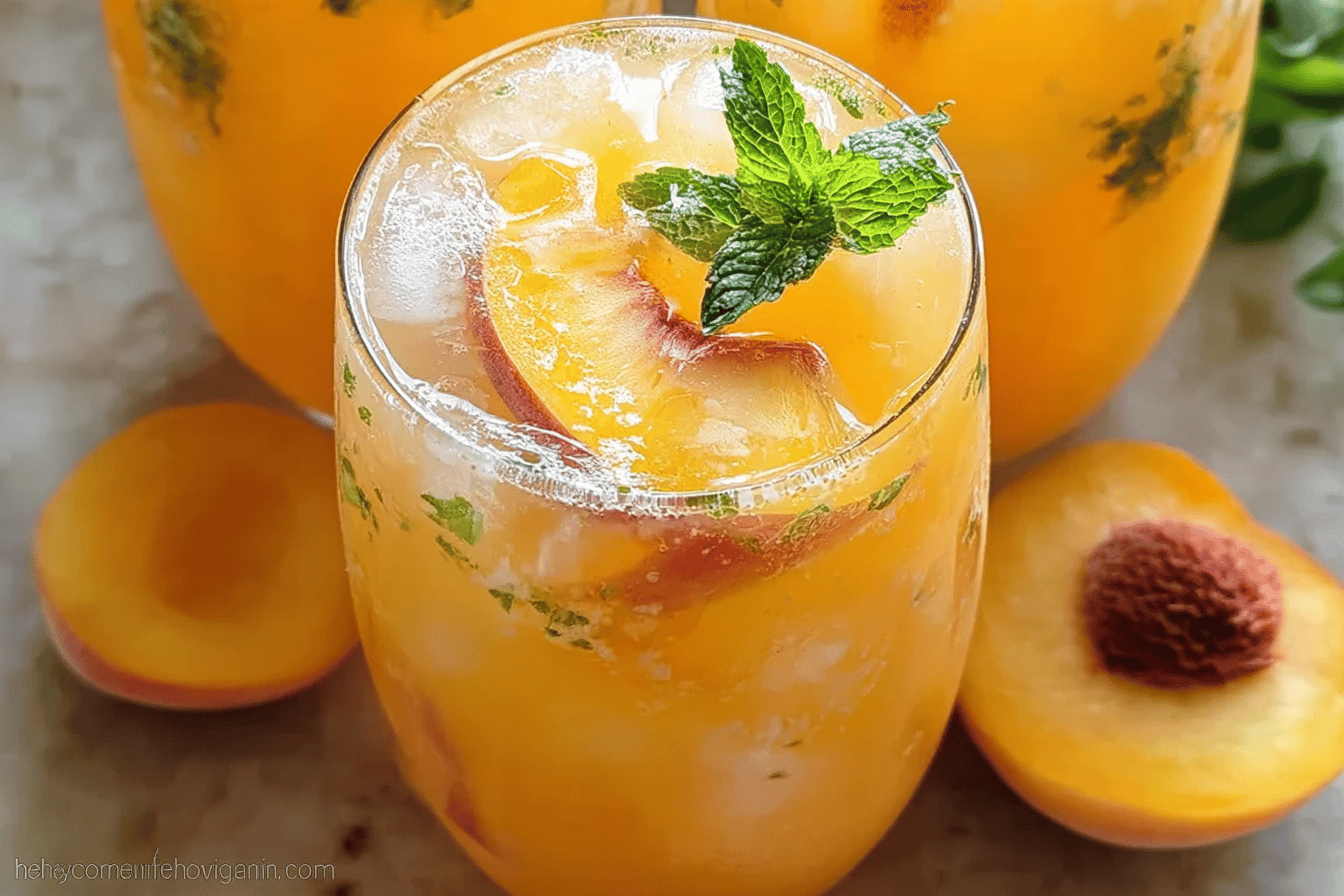Peach Lemonade Recipes For Refreshing Summer Drinks 6 Peach Lemonade Delight