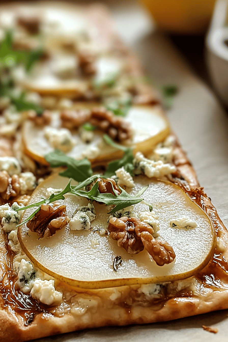 Pear Gorgonzola Flatbread