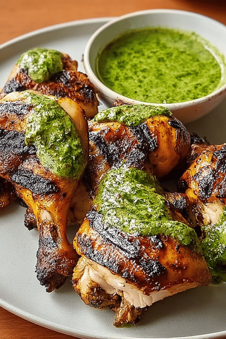 Peruvian Chicken Recipe With Authentic Spices And Crispy Skin 6 Peruvian Grilled Chicken Green Sauce