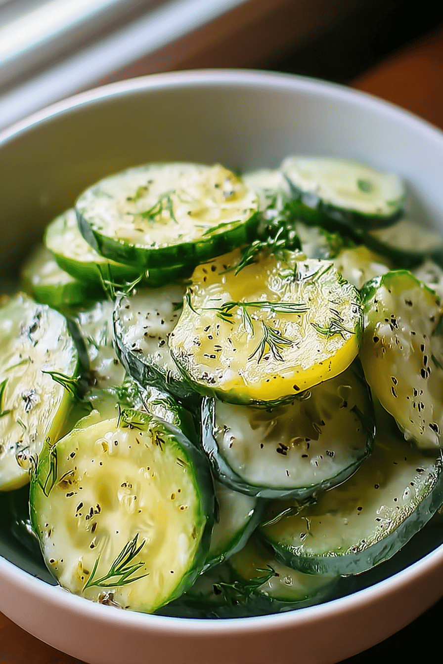 Creamy Dill Pickle Cucumber Salad Recipe For Fresh, Tangy Flavor 6 Pickle Juice Cucumber Salad