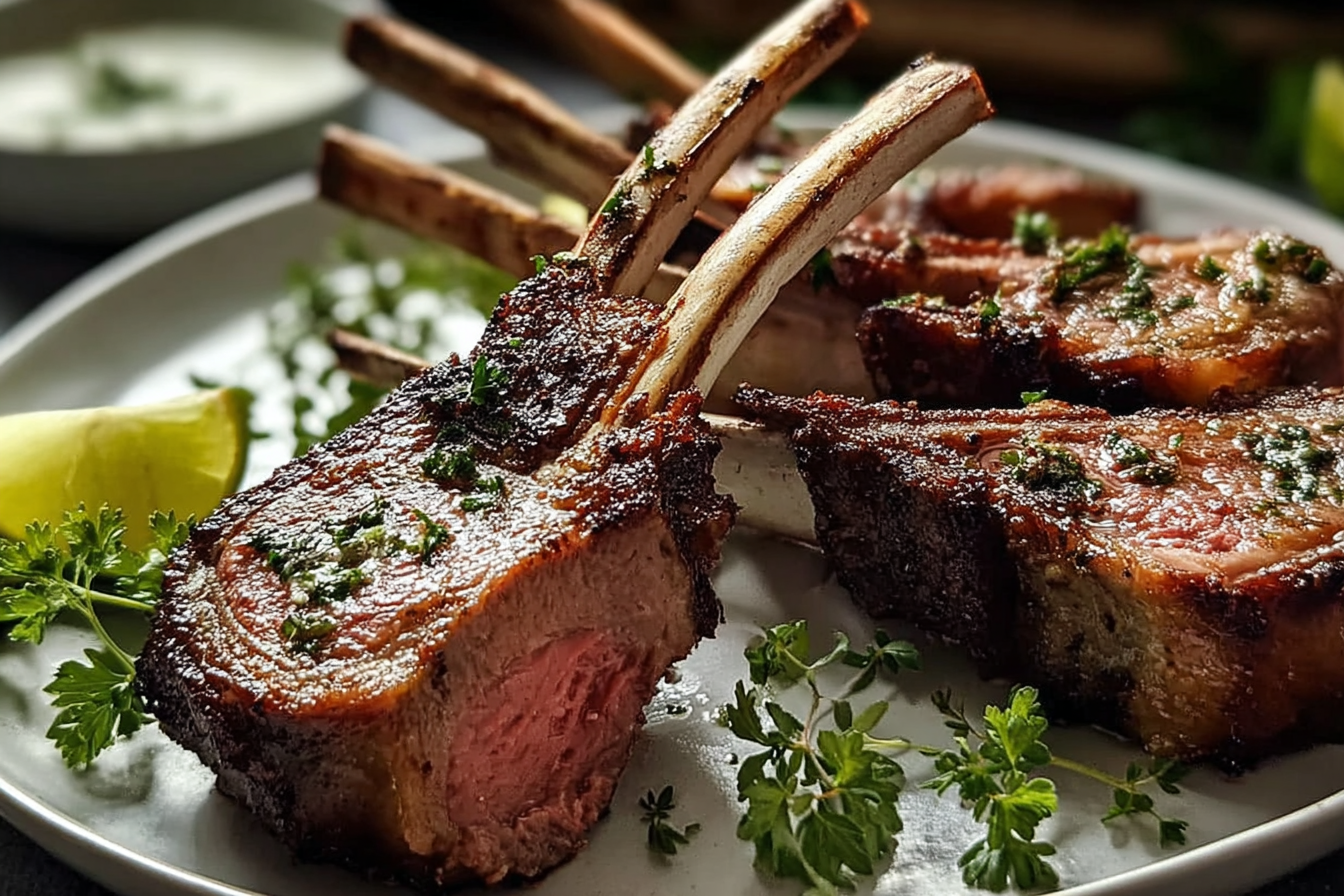 Roast Rack Of Lamb With Garlic Herb Seasoning And Perfect Crisp 6 Rack Of Lamb Cutlet