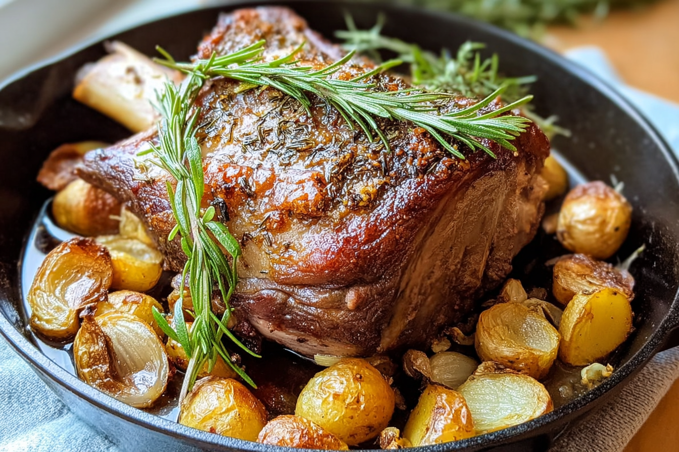 Slow Roasted Rosemary Garlic Lamb Shoulder Recipe For Tender Flavor 6 Rosemary And Garlic Lamb Shoulder