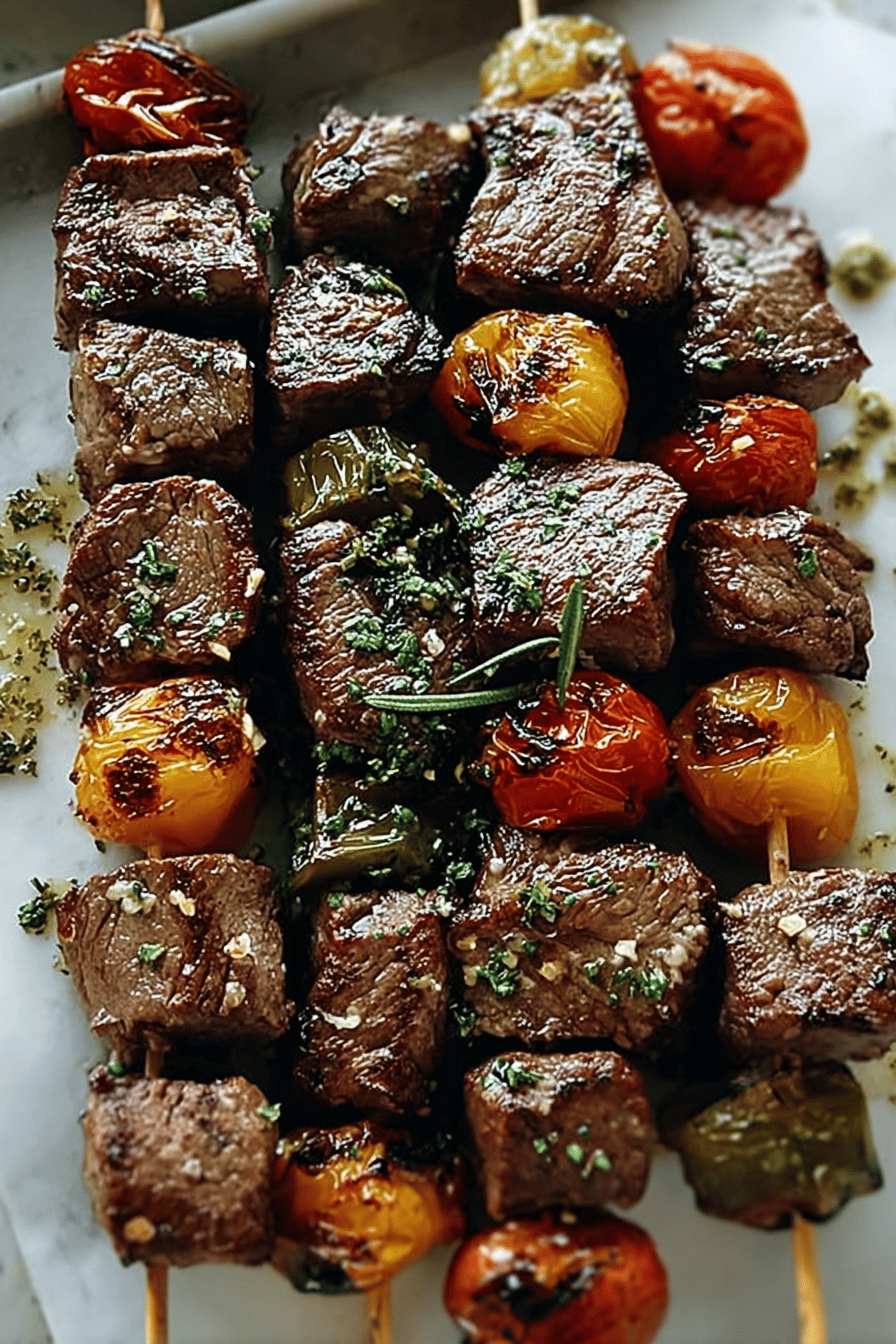 Rosemary Garlic Steak Kebabs Recipe With Easy Marinade Tips 6 Rosemary Garlic Steak Kebabs