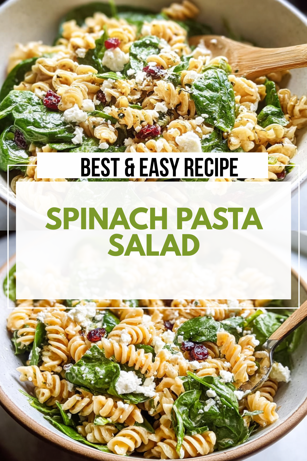 Spinach Pasta Salad Recipes For Fresh And Easy Meal Ideas 7 Spinach Pasta Salad