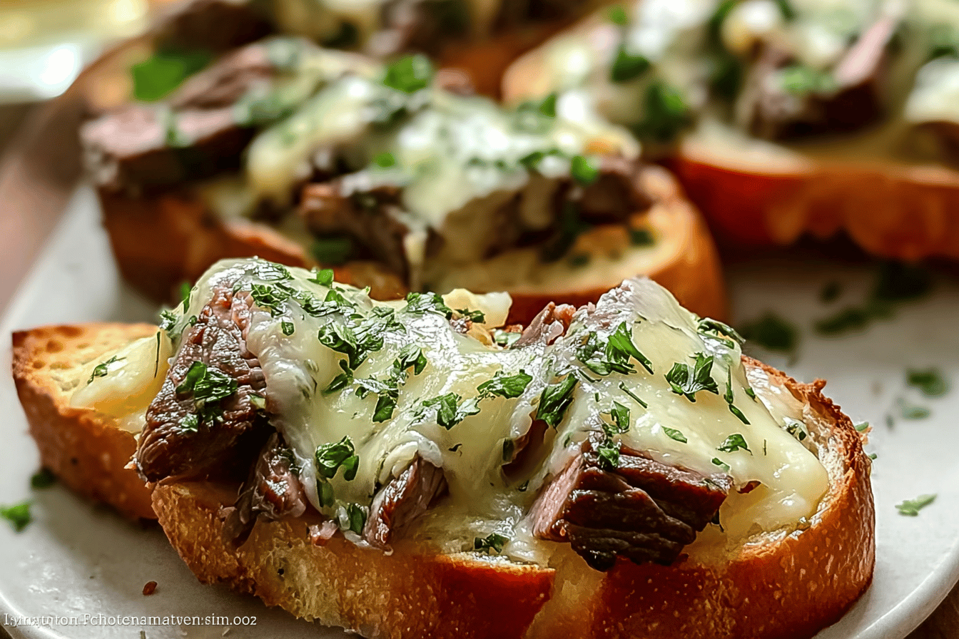 Philly Cheesesteak Garlic Bread Recipe With Savory Cheese And Beef 7 Steak And Cheese Garlic Toast