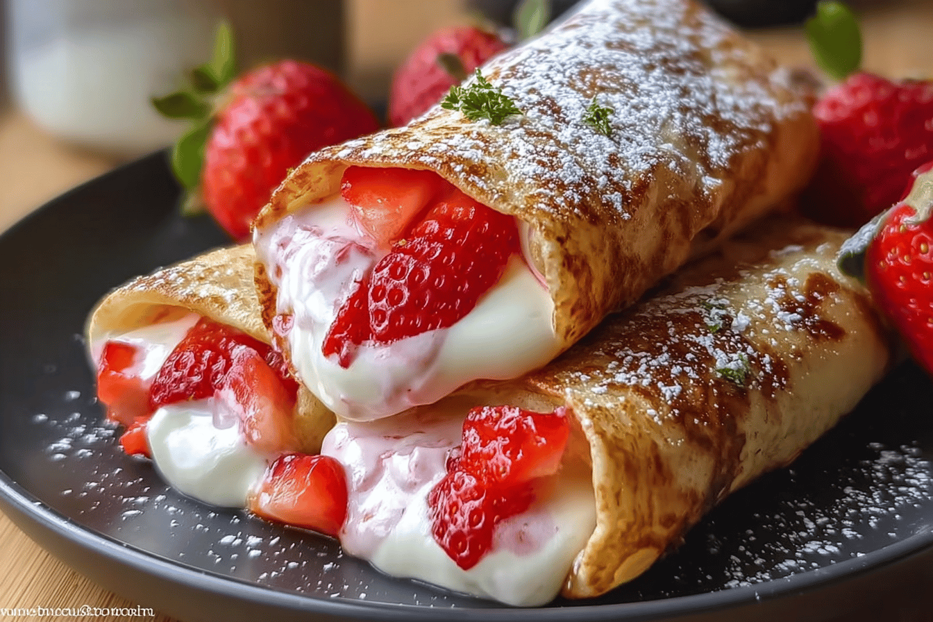 Strawberry Cheesecake Chimichangas Recipe With Sweet Creamy Filling 6 Strawberry Cheesecake Chimichanga