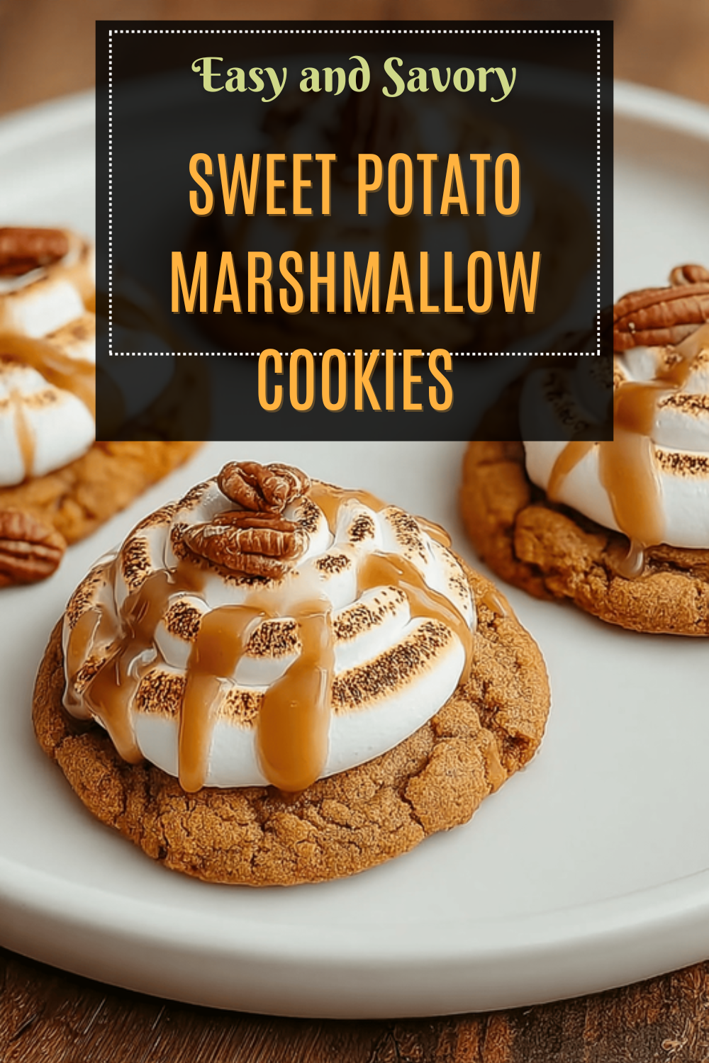 Sweet Potato Marshmallow Cookies