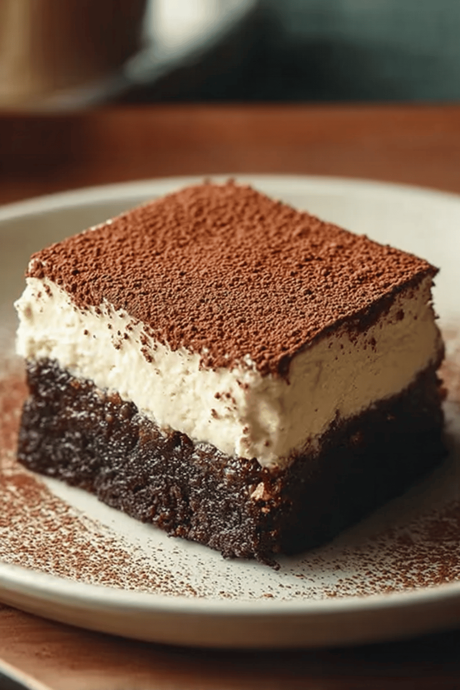 Tiramisu Brownies Recipe With Creamy Mascarpone And Coffee Layers 6 Tiramisu Brownies
