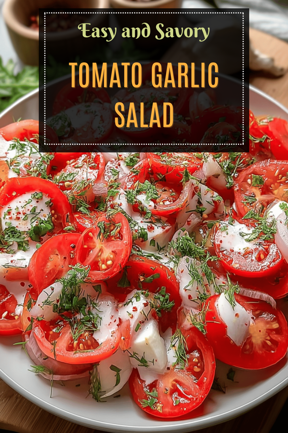 Tomato Garlic Salad