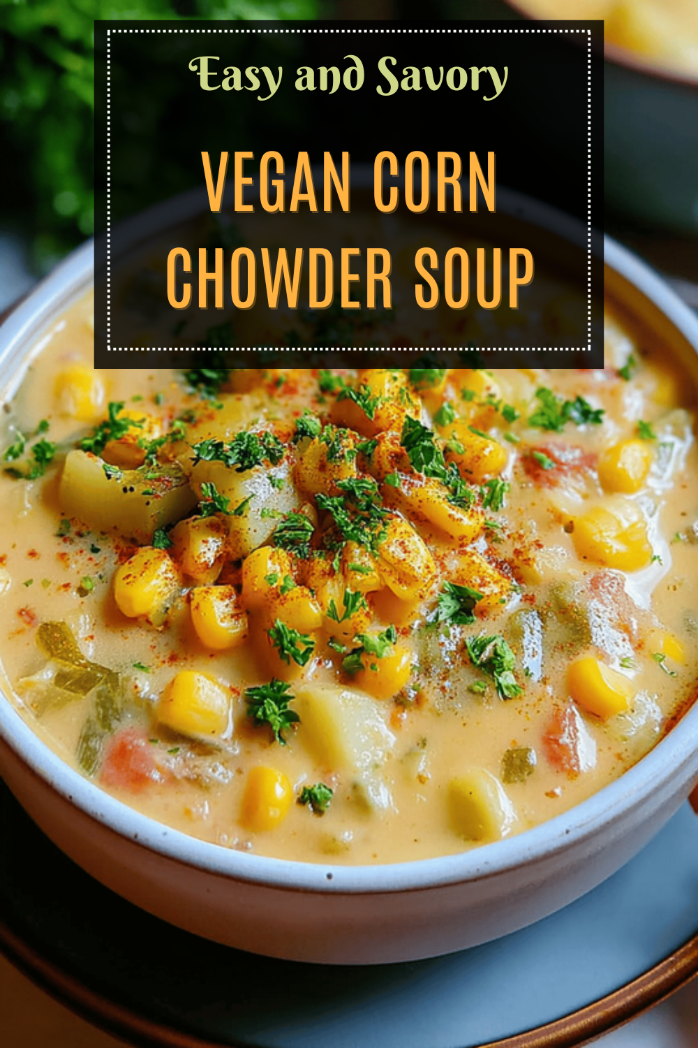 Creamy Vegan Corn Chowder Recipe With Rich And Comforting Flavors 7 Vegan Corn Chowder Soup