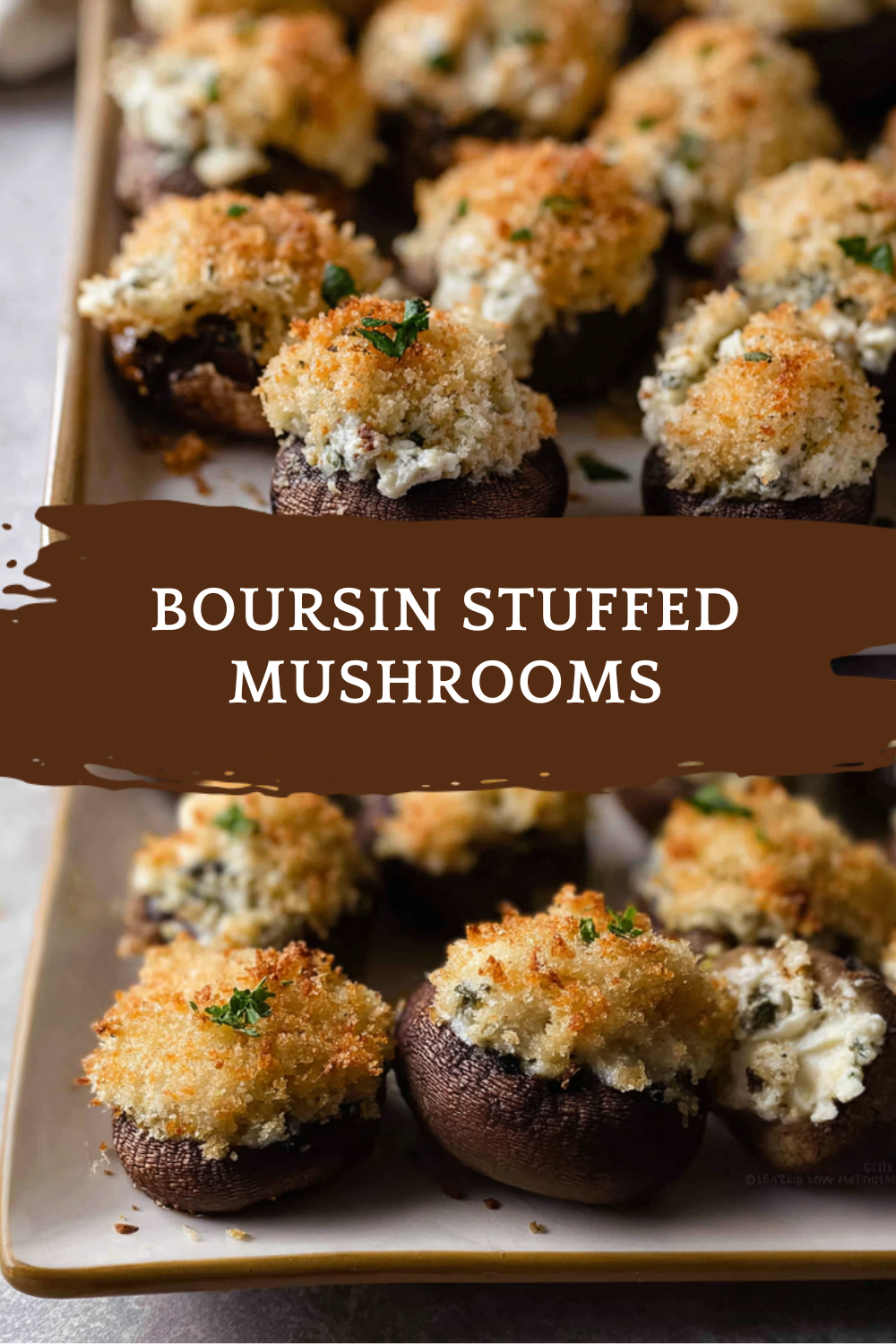 Boursin Stuffed Mushrooms