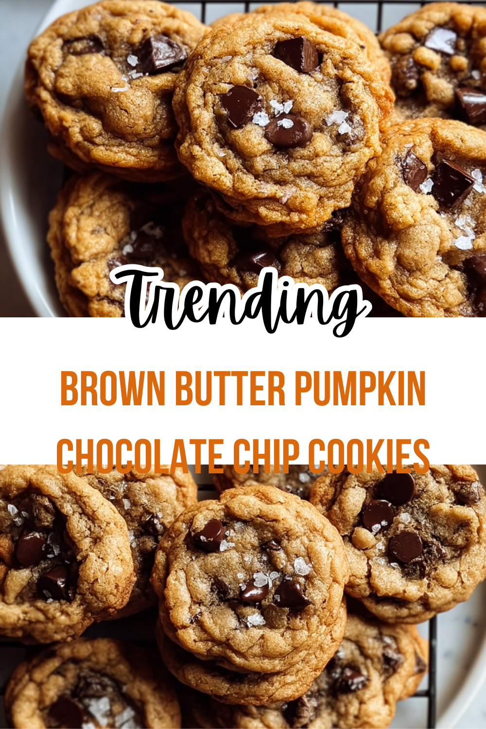 Brown Butter Pumpkin Chocolate Chip Cookies