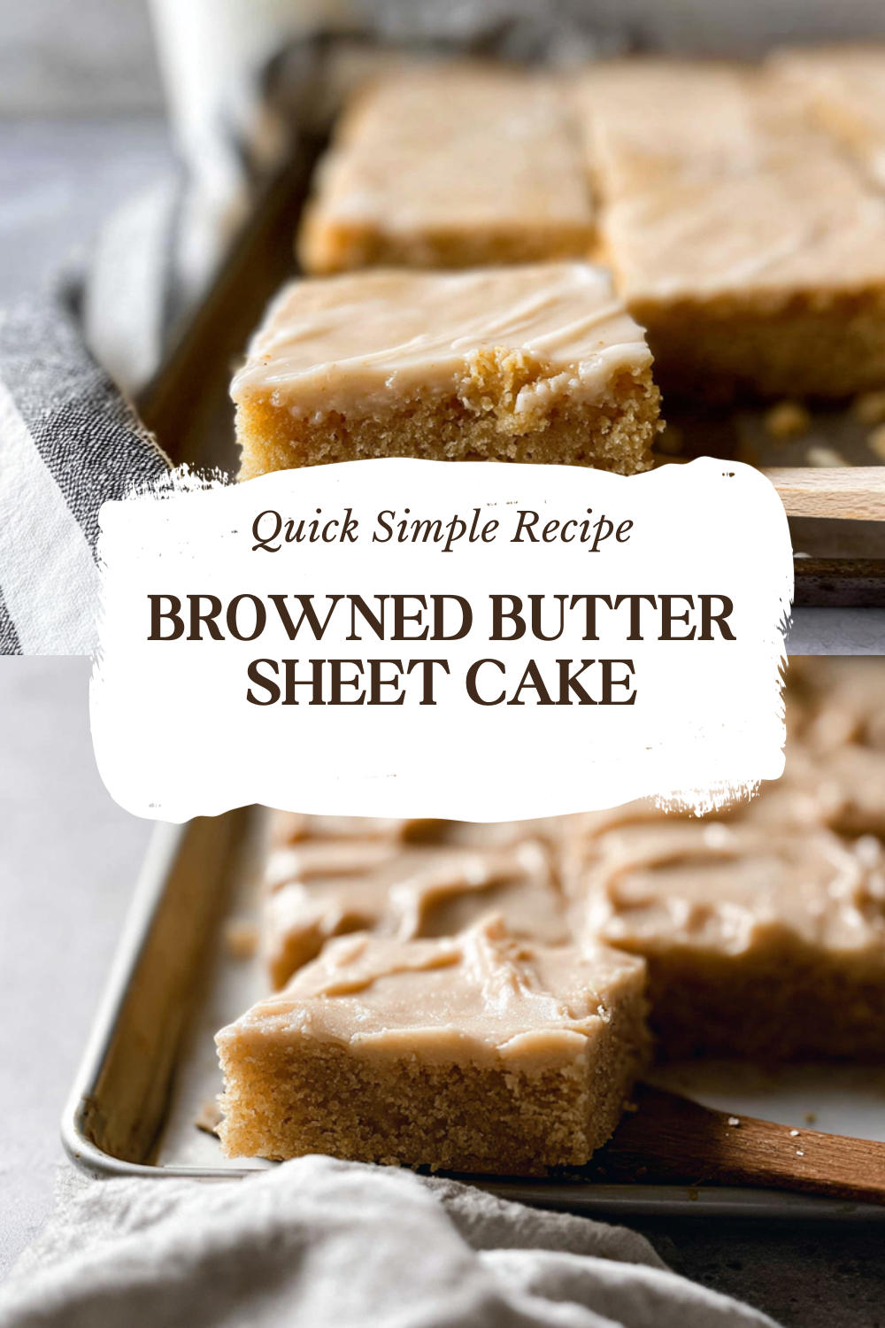 Browned Butter Sheet Cake
