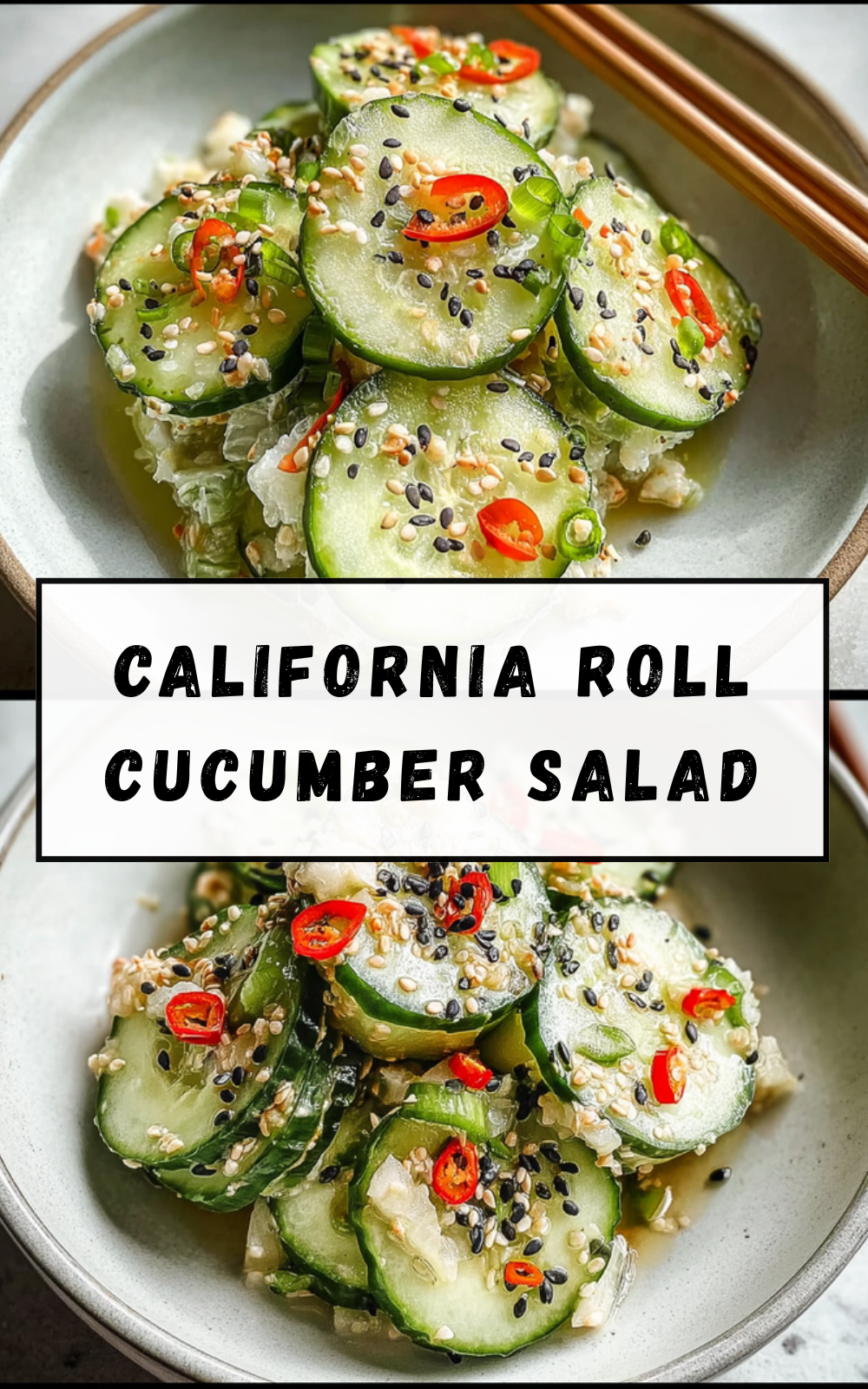 California Roll Cucumber Salad
