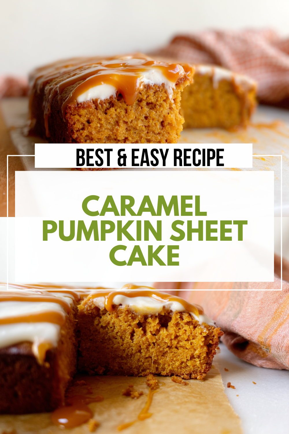 Caramel Pumpkin Sheet Cake