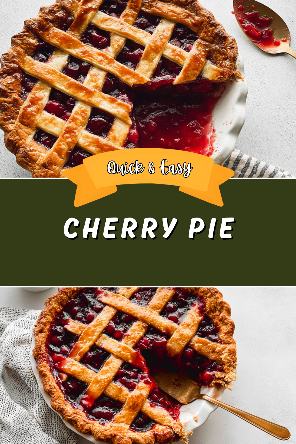 Cherry Pie Simple Homemade Recipe 4 Cherry Pie