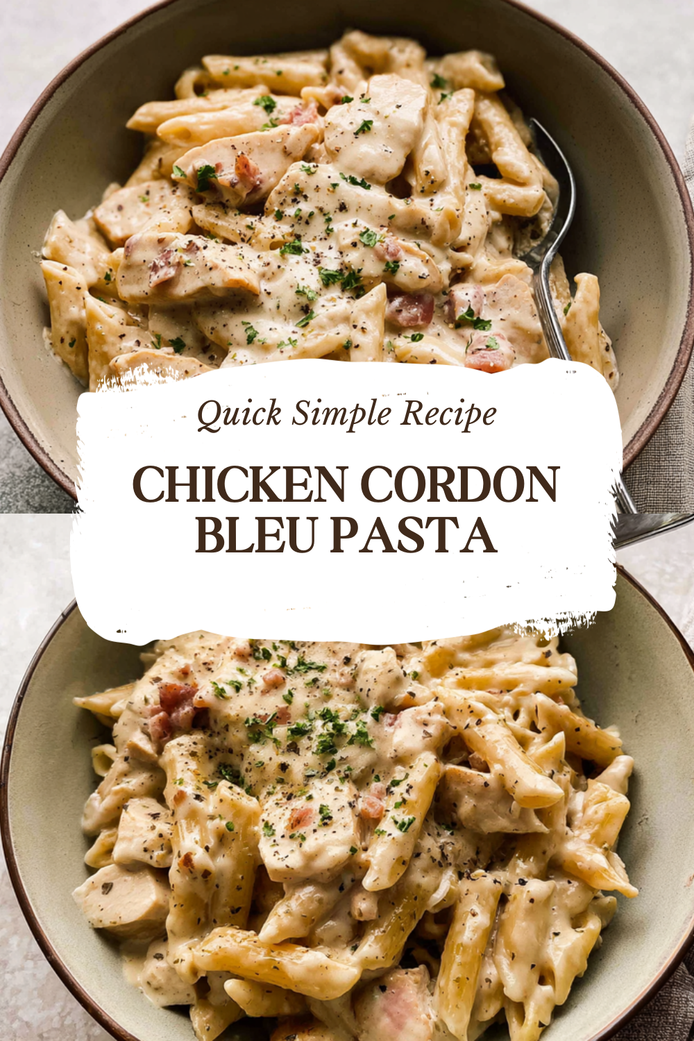 Chicken Cordon Bleu Pasta