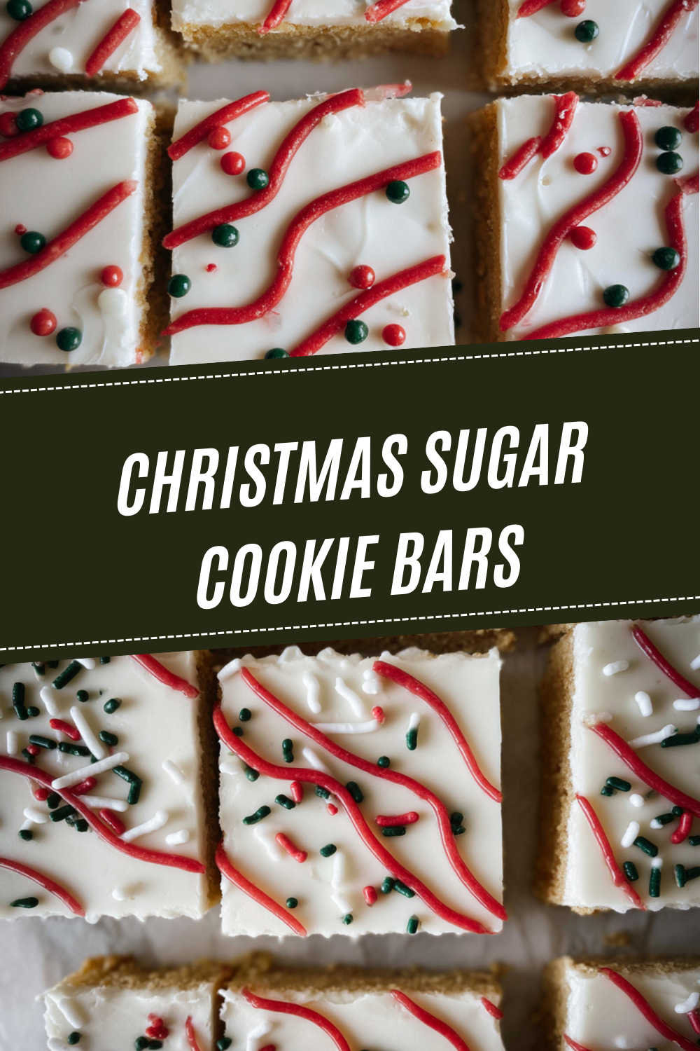 Christmas Sugar Cookie Bars