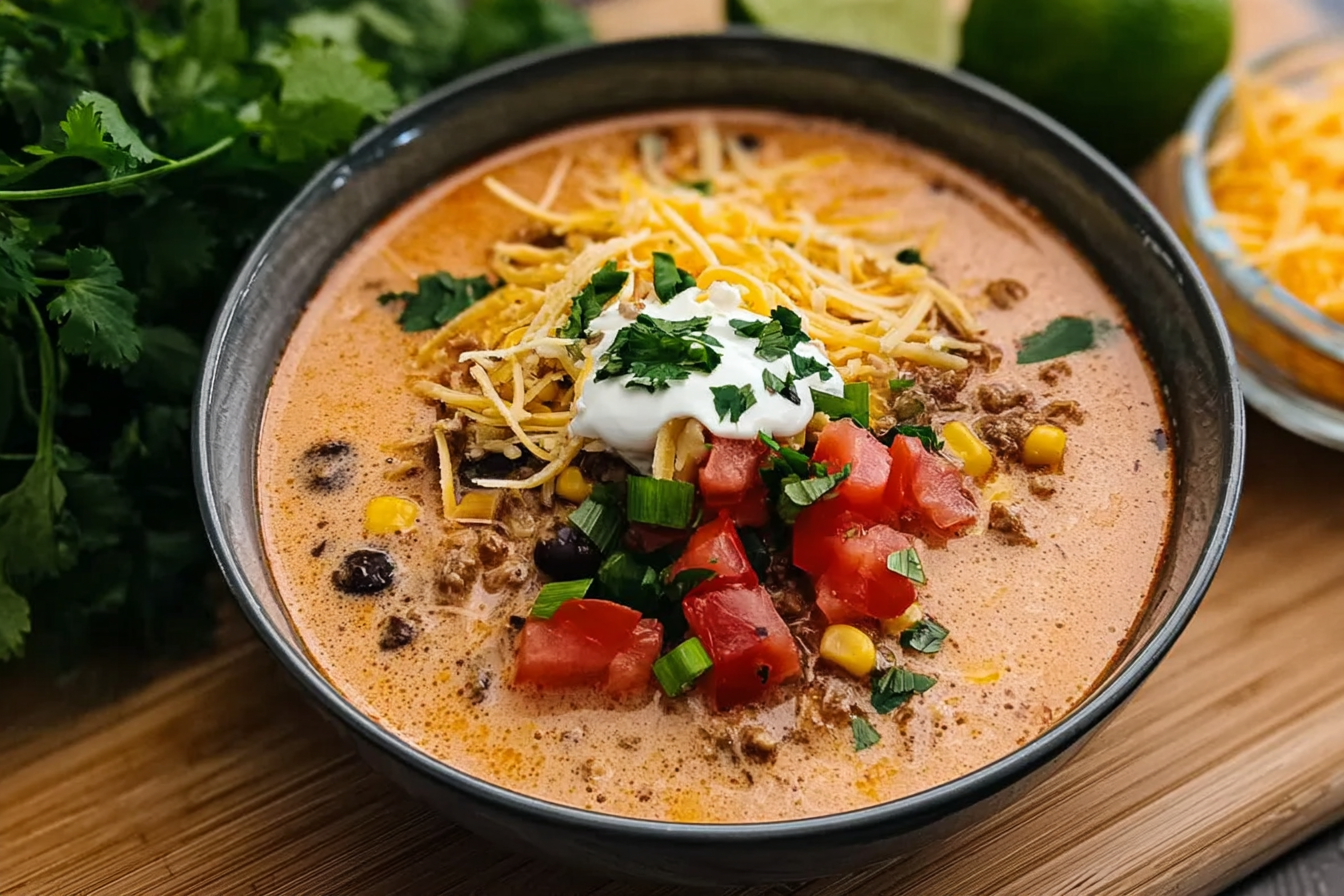 Creamy Taco Soup Recipe With Bold Flavors And Easy Ingredients 6 Creamy Taco Soup