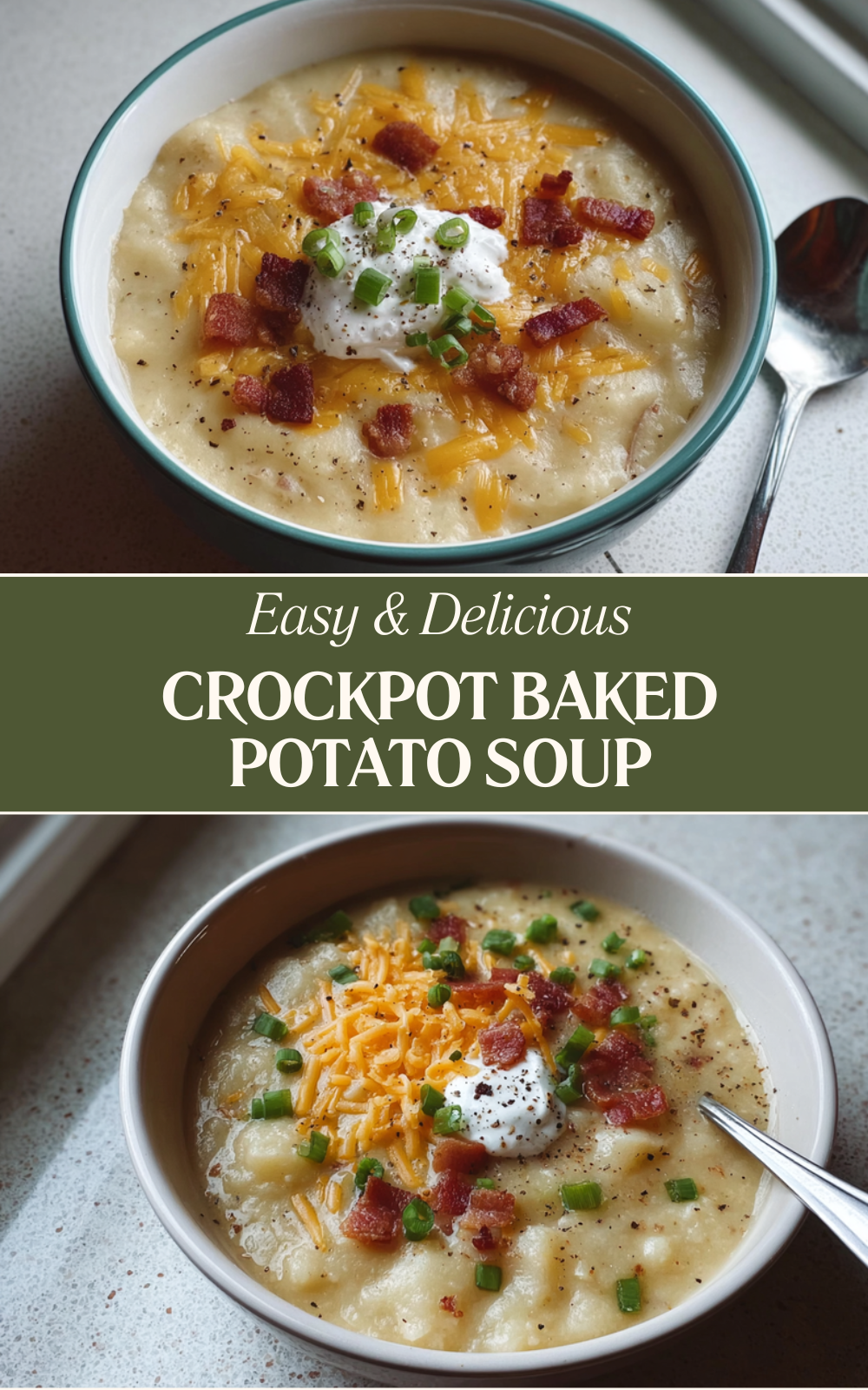 Crock Pot Loaded Baked Potato Soup Recipe For Easy Comfort Food 7 Crockpot Baked Potato Soup