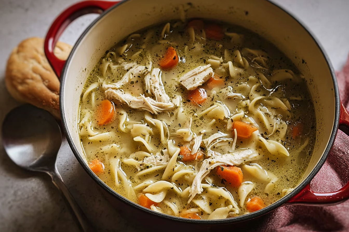 Dutch Oven Chicken Noodle Soup