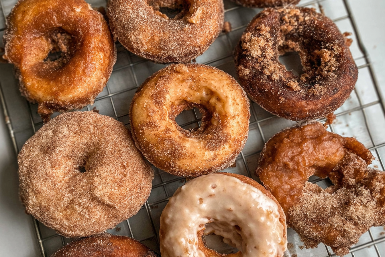 Fried Apple Cider Donuts With A Crispy Twist 6 Fried Apple Cider Donuts